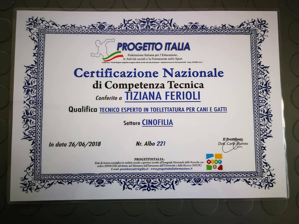 ERTIFICATO NAZIONALE TZ